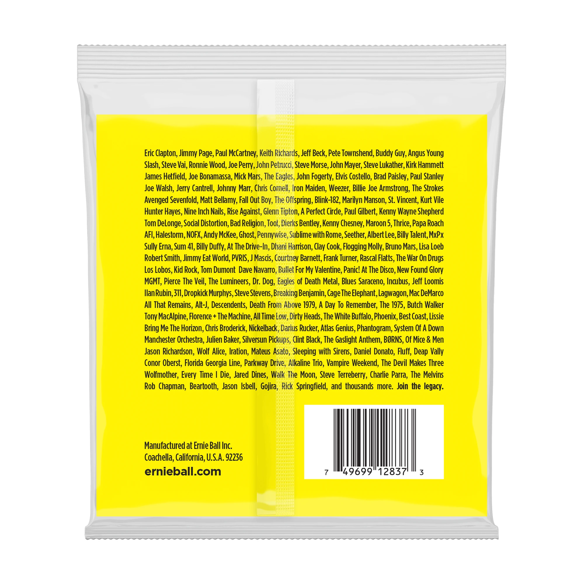 Ernie Ball 2837 Slinky Nickel Wound Electric Bass Guitar Strings