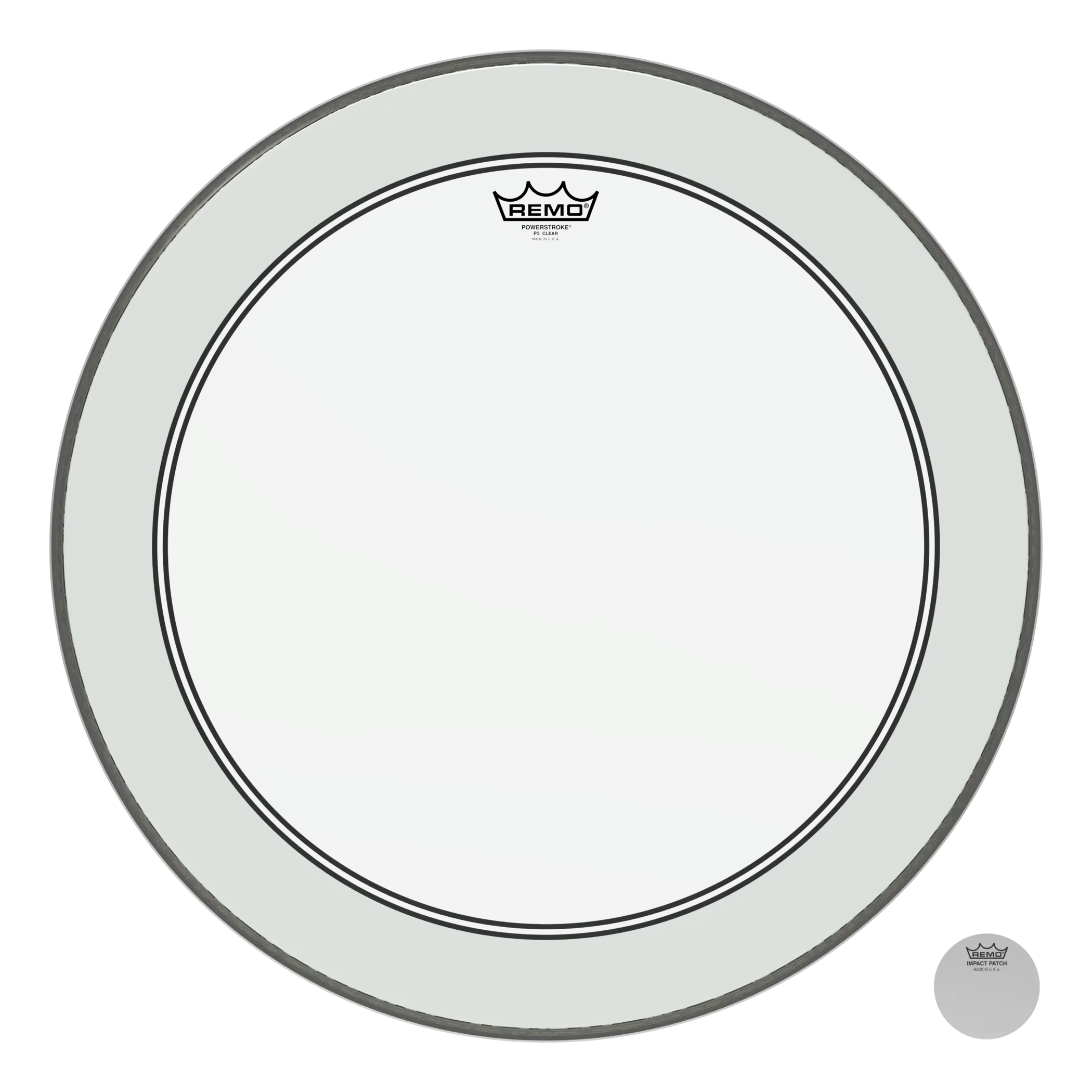 Remo Powerstroke P3 Clear Bass Drumhead - 20"