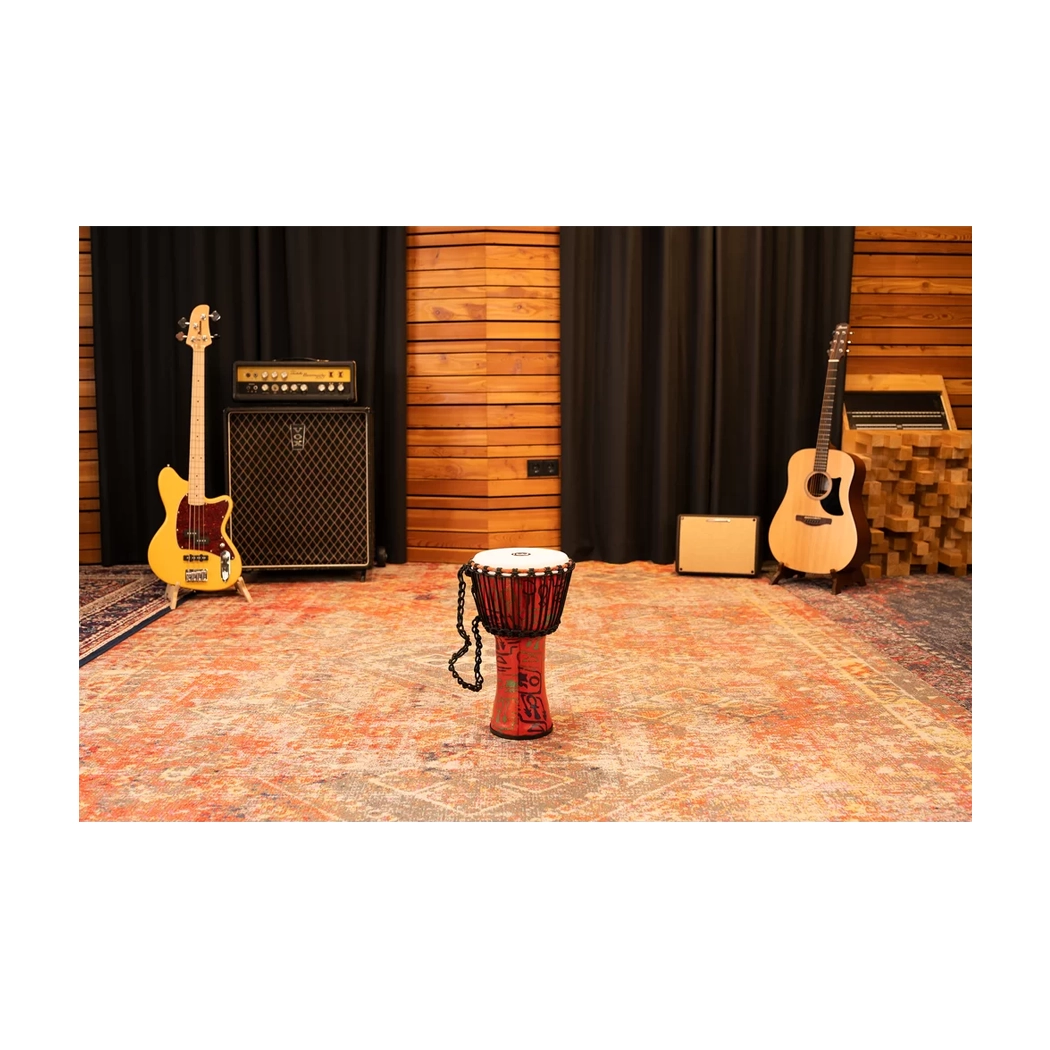 Meinl 8" African Djembe Pharaohs Script Fiber Skin Head