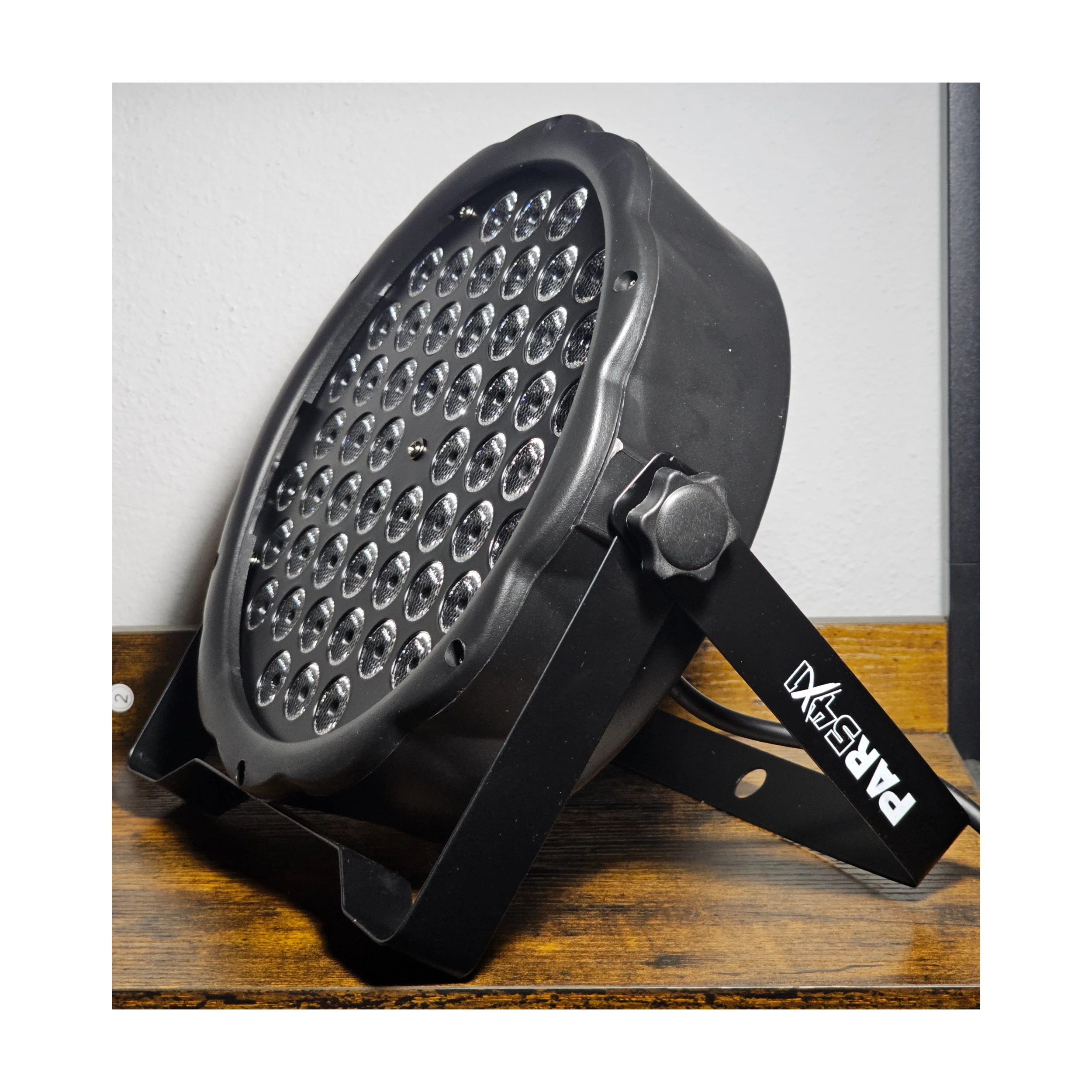 Lite Tek Led Lights PAR-54X1RGB side angle view