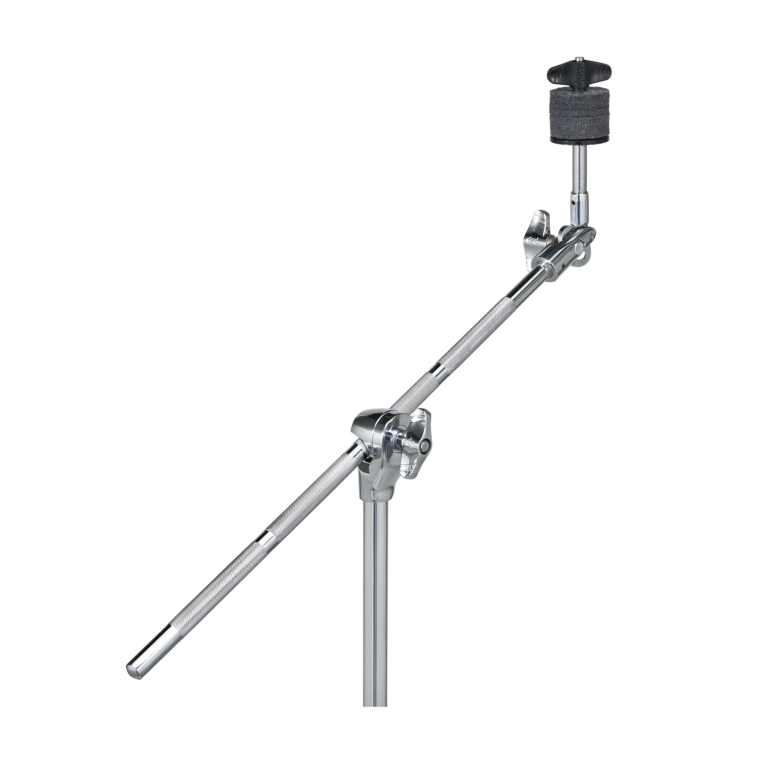 Cymbal stand boom arm on a white background
