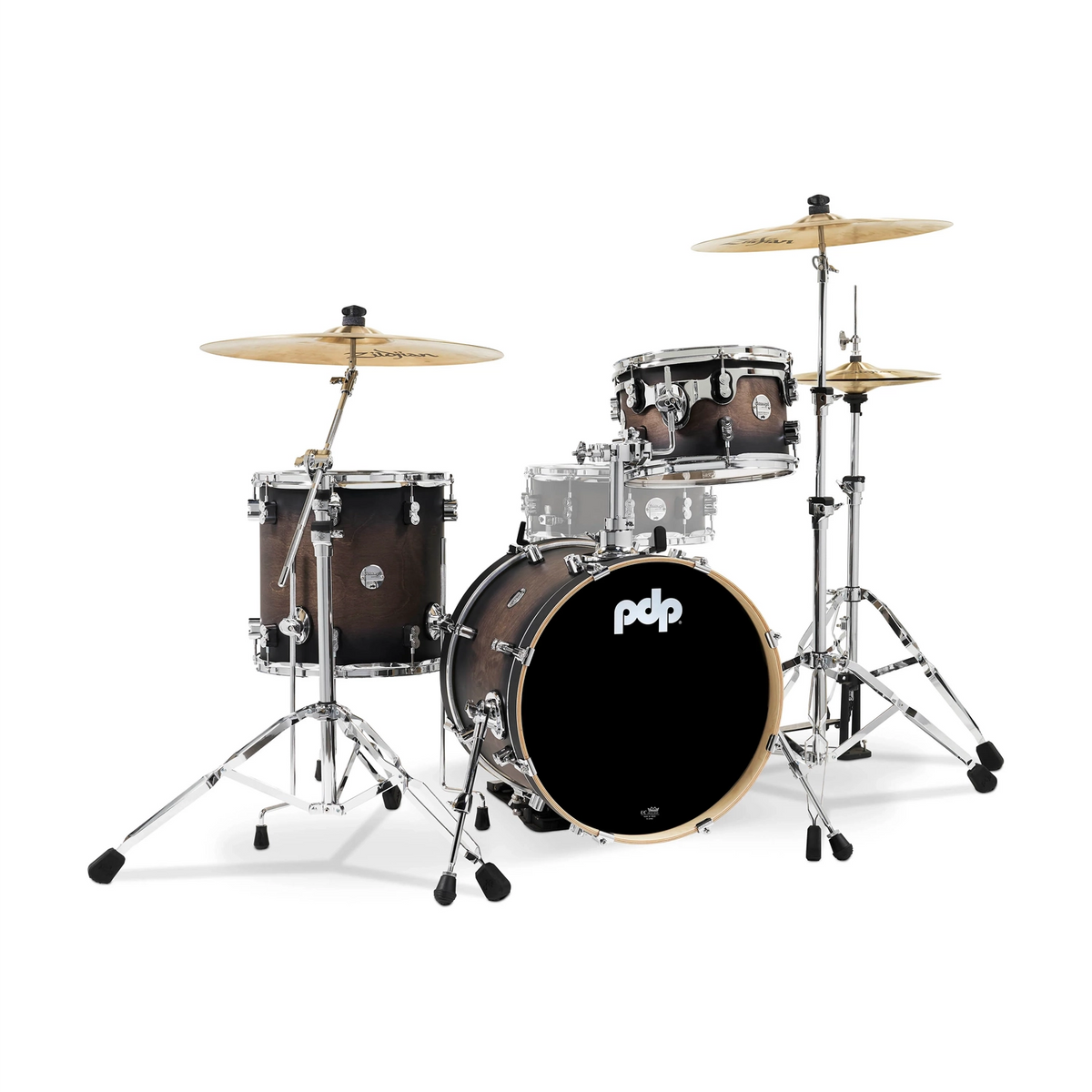 PDP Maple 3 Piece Bop Kit - Satin Charcoal Burst