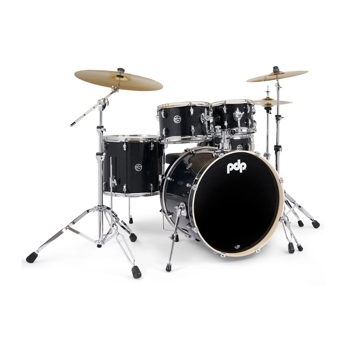 PDP Mainstage 5-Piece Complete Drum Set - Black Sparkle