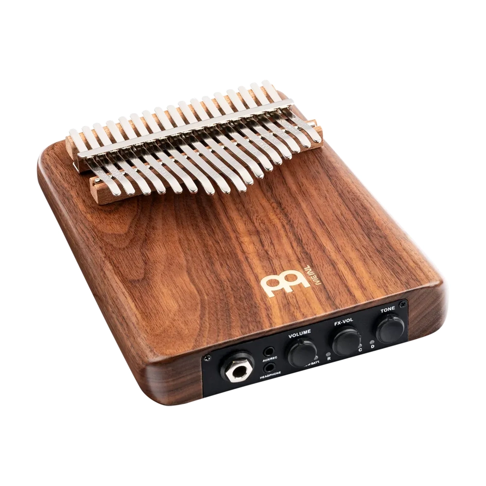 Meinl Percussion Solid Pickup Kalimba American Walnut - PKA17AW amplification system close up