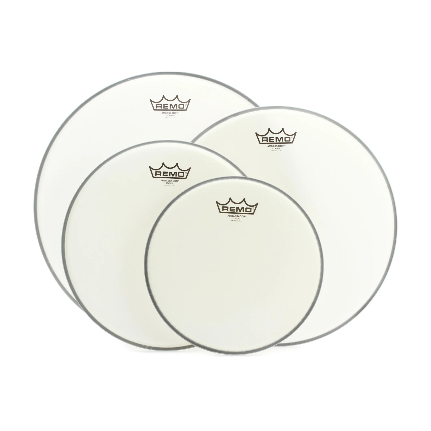 Remo Ambassador Coated 4-Piece Tom Pack - 10", 12", 14", & 16"