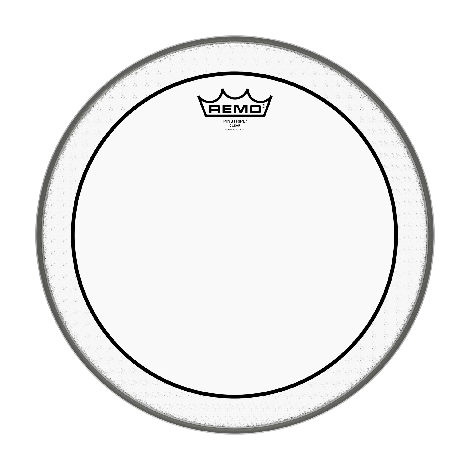 Front view of Remo Pinstripe Clear Drumhead - 14"