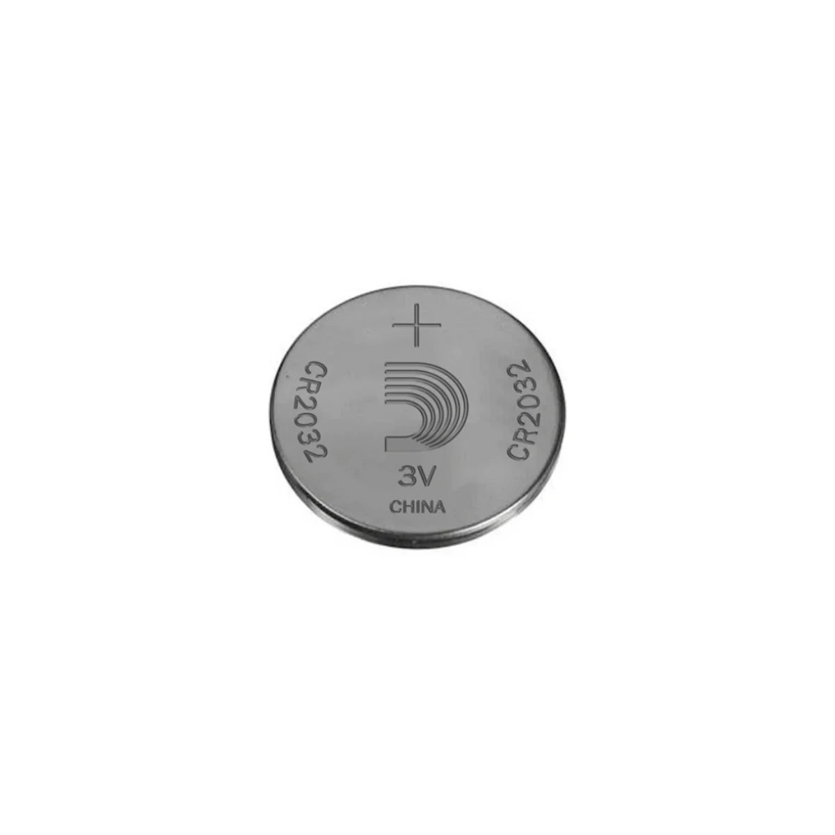 Full view of the D'Addario CR2032 Lithium 3V Battery