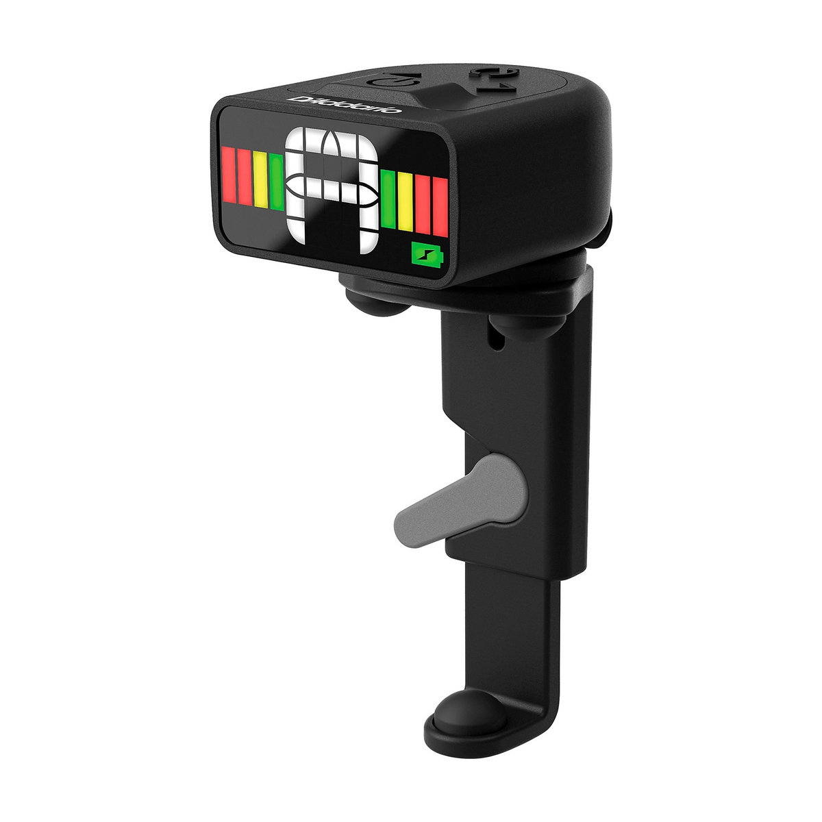 D'Addario Micro Viola Chromatic Tuner front side angle view
