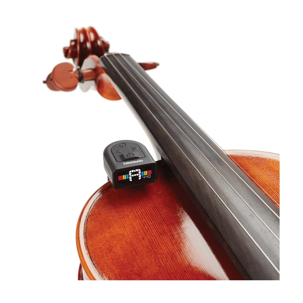 D'Addario Micro Viola Chromatic Tuner set up