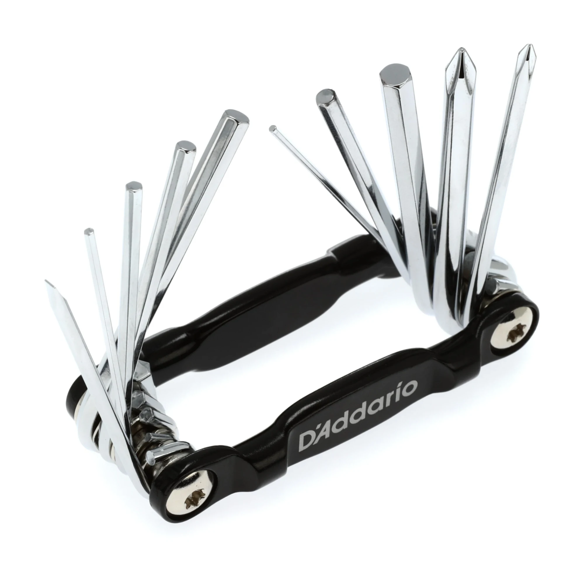 D'addario Guitar & Bass Multi-Tool With Hex Keys And Screwdrivers