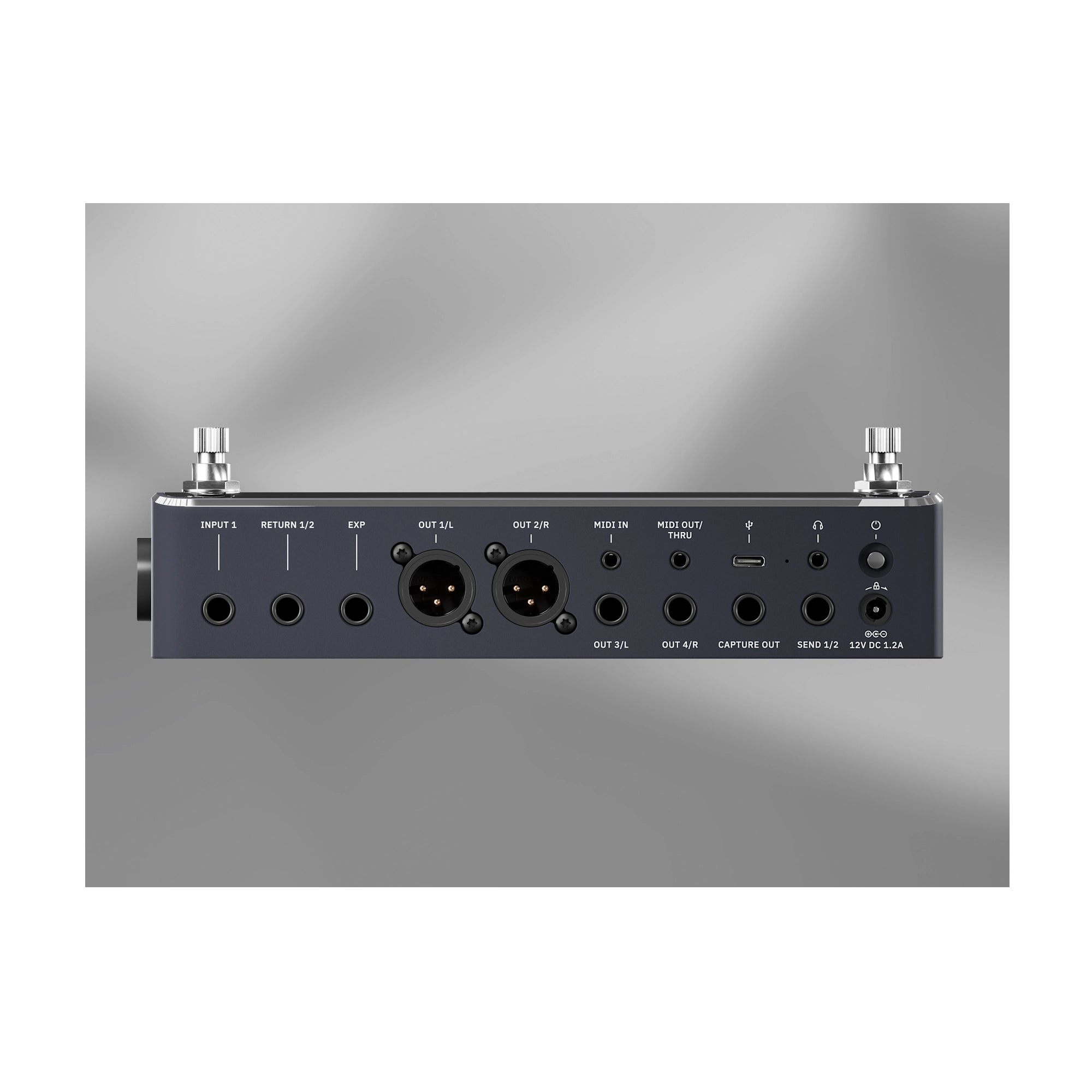 Neural dsp quad cortex mini modeling and effects processor back panel view