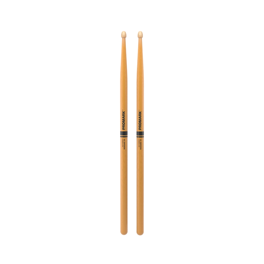 Promark Rebound Drumsticks with ActiveGrip Clear - 5B- Wood Tip