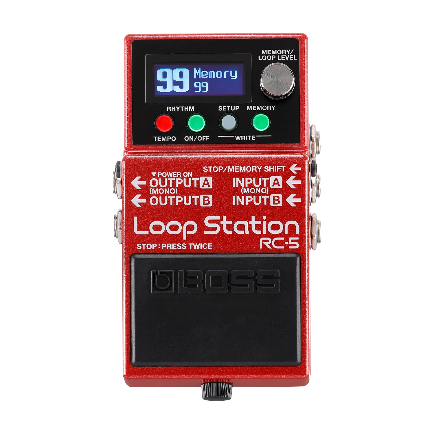 Boss RC-5 Loop Station Compact Phrase Recorder top view