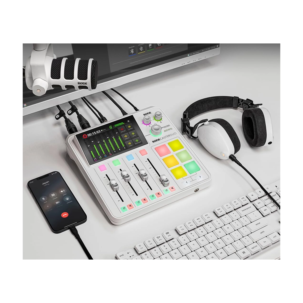 Rode RODECaster Duo Streaming Mixer - White
