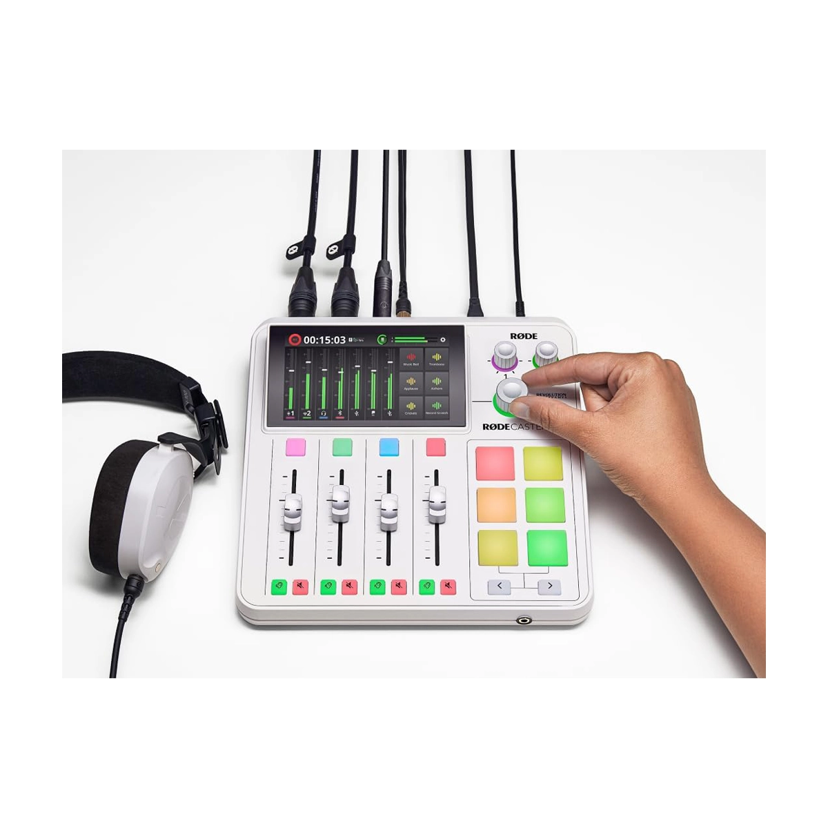Rode RODECaster Duo Streaming Mixer - White
