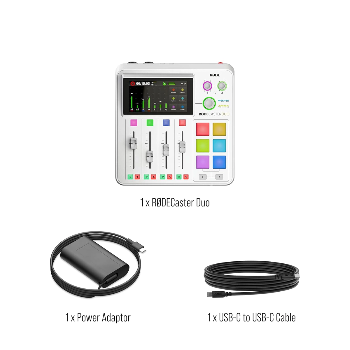 Rode RODECaster Duo Streaming Mixer - White