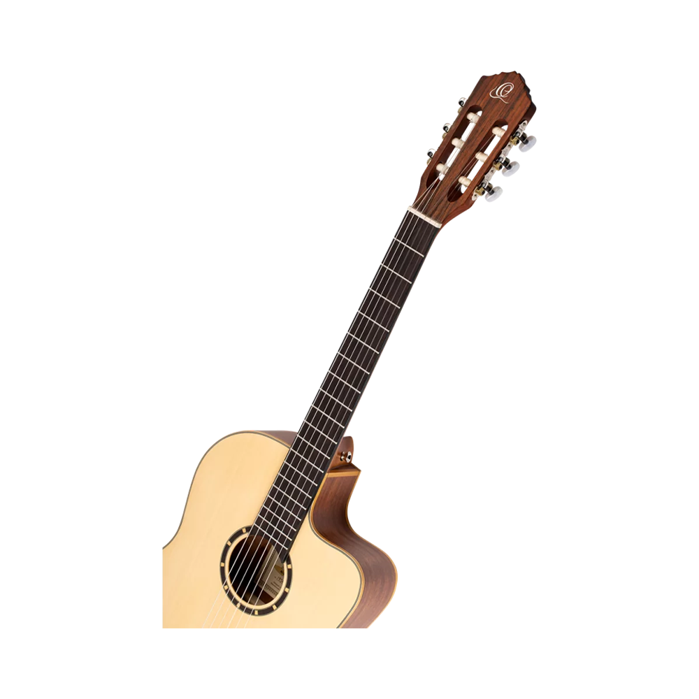Ortega Family Series RCE125SN Thinline Acoustic-Electric Classical Guitar - Satin Natural