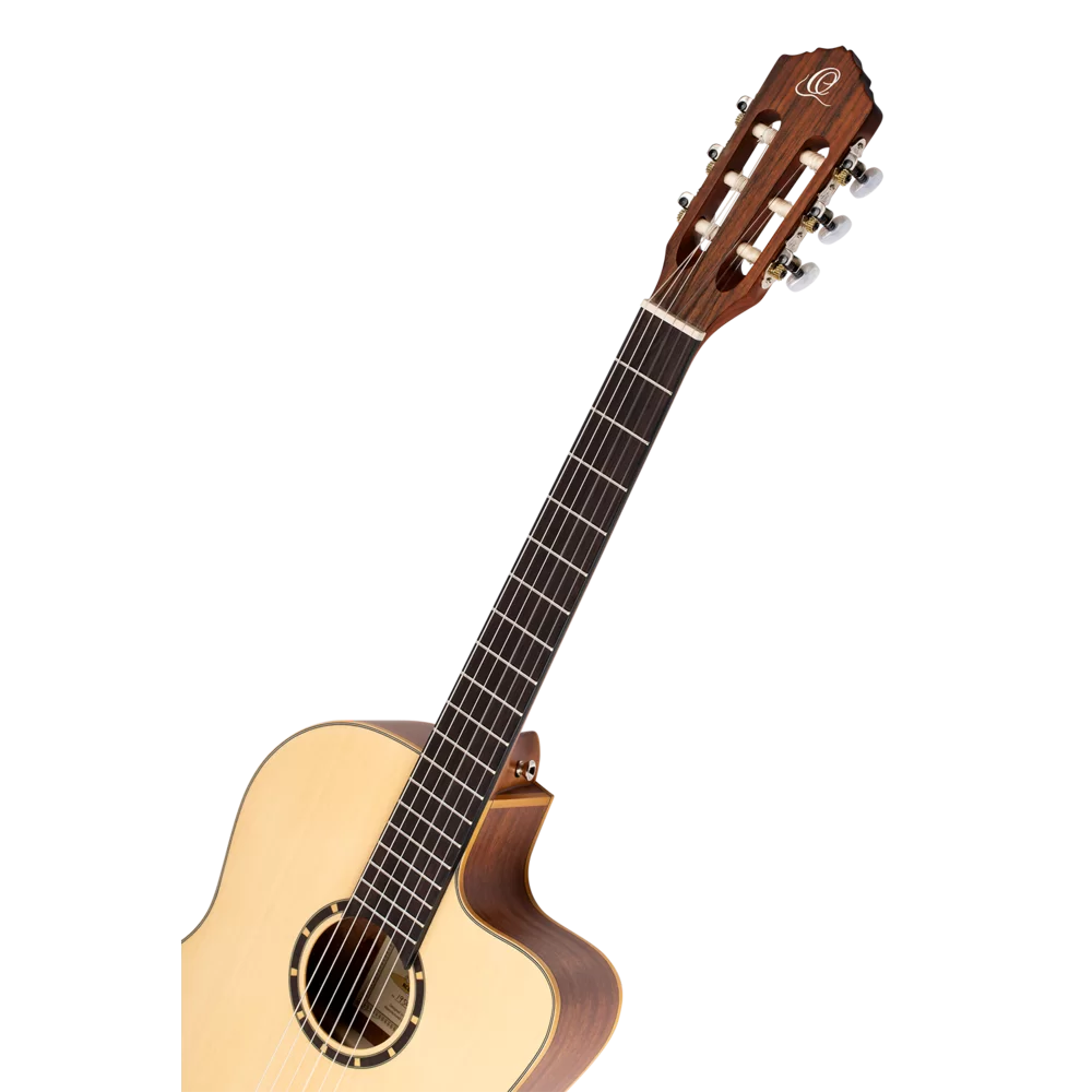 Ortega Family Series RCE125SN Thinline Acoustic-Electric Classical Guitar - Satin Natural