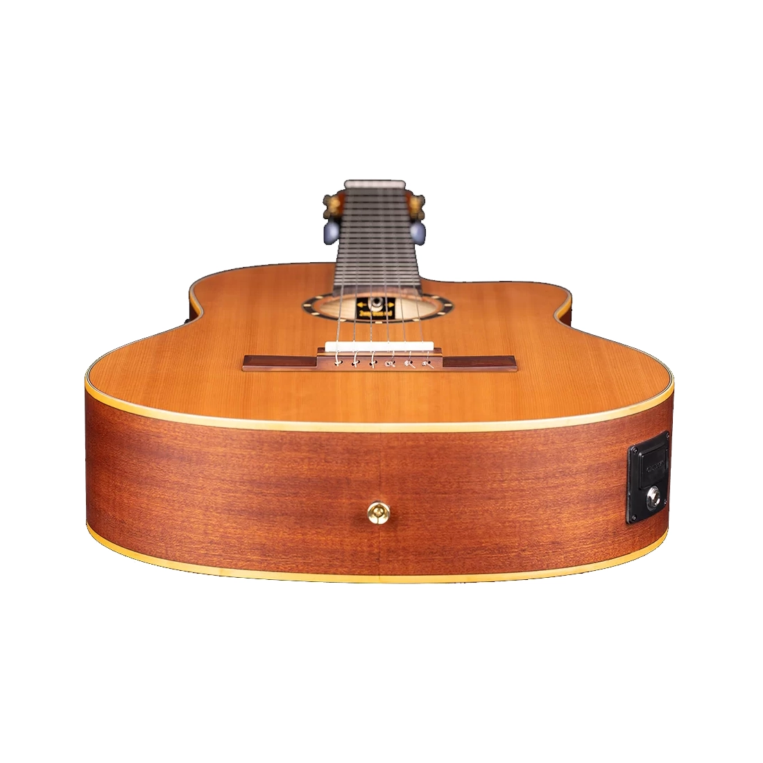 Ortega Family Series Pro Nylon String Guitar W/ Cedar Top, Mahogany Back, Sides & Neck, Savarez 510CJ Strings & Gigbag
