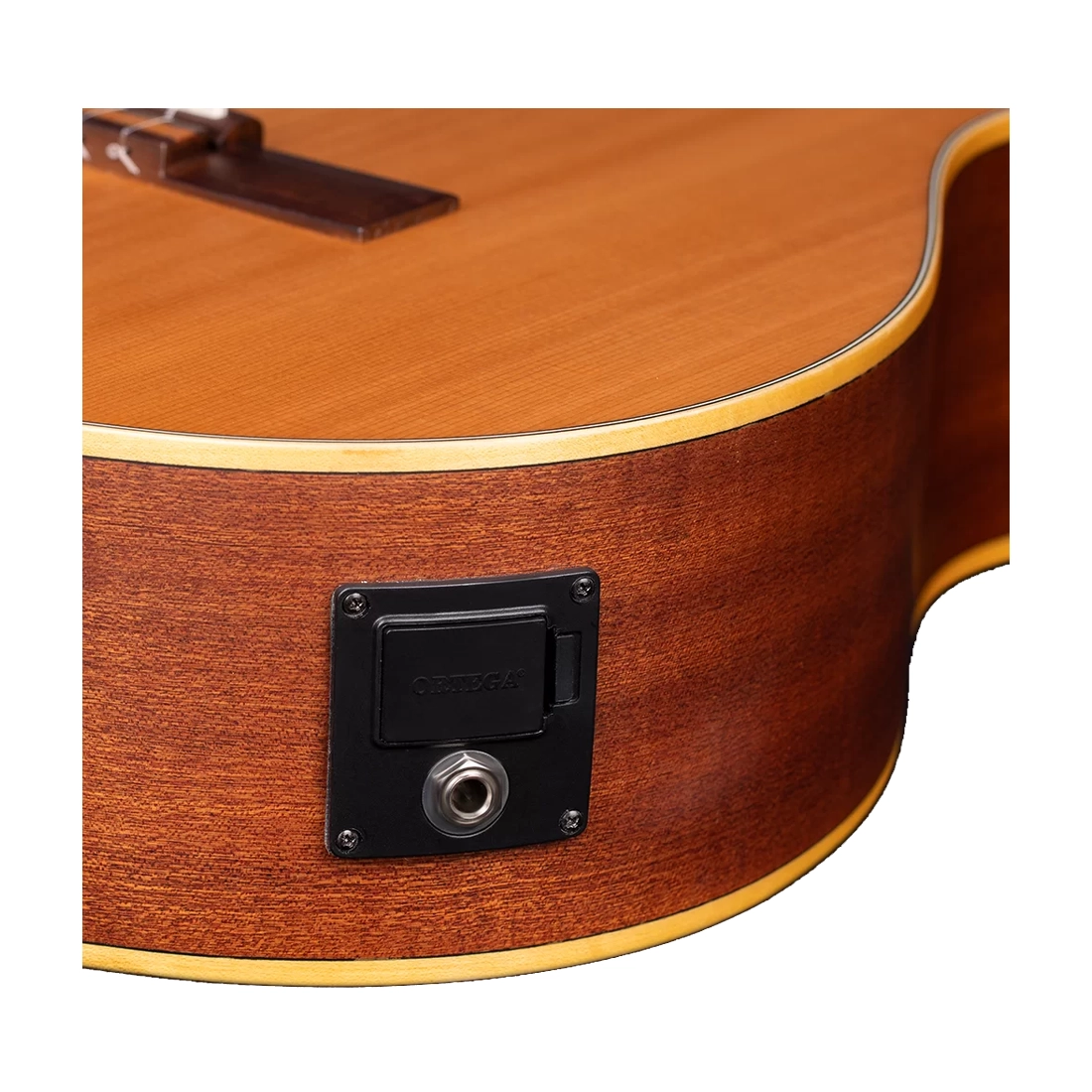 Ortega Family Series Pro Nylon String Guitar W/ Cedar Top, Mahogany Back, Sides & Neck, Savarez 510CJ Strings & Gigbag