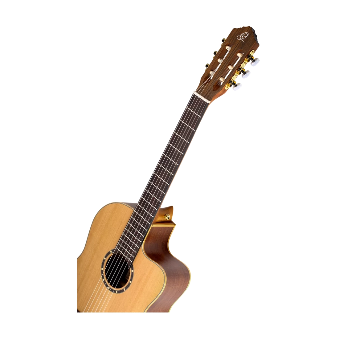 Ortega Family Series Pro Nylon String Guitar W/ Cedar Top, Mahogany Back, Sides & Neck, Savarez 510CJ Strings & Gigbag
