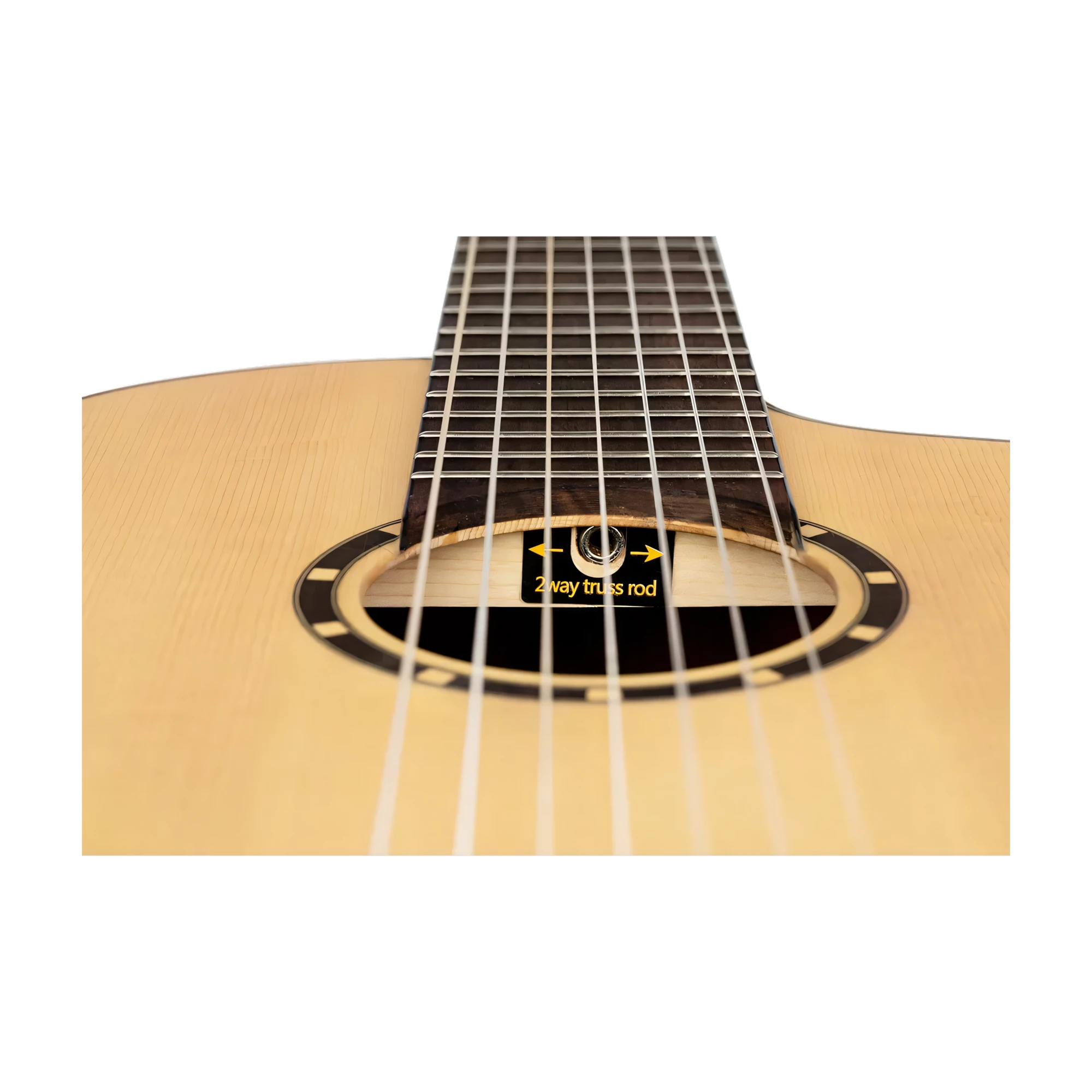 Ortega Family Series Pro 7-String Solid Top Acoustic-Electric Nylon Classical Guitar w/Bag