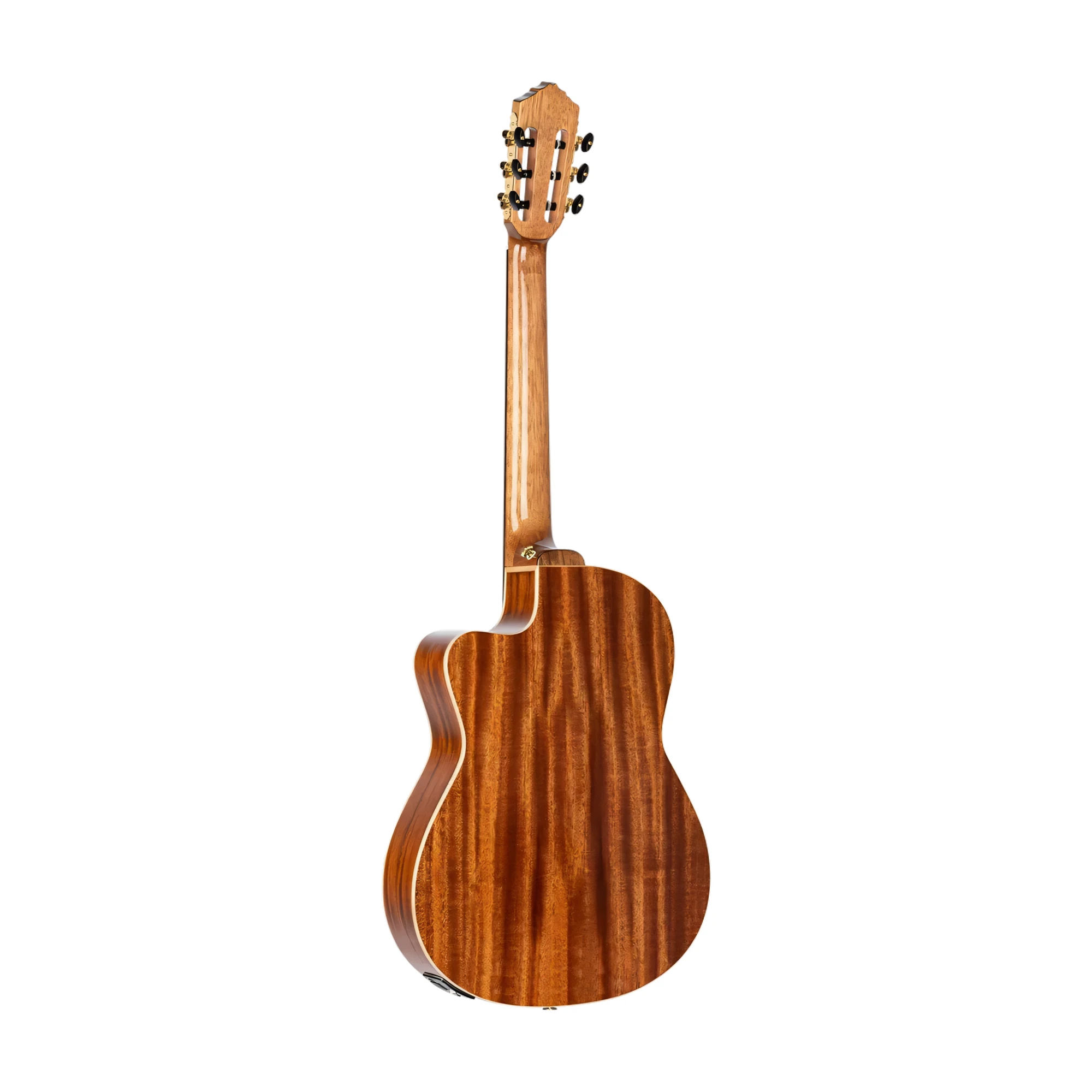 Ortega Performer Series Solid Top Thinline Crossover Acoustic-Electric Nylon Classical Guitar w/Bag