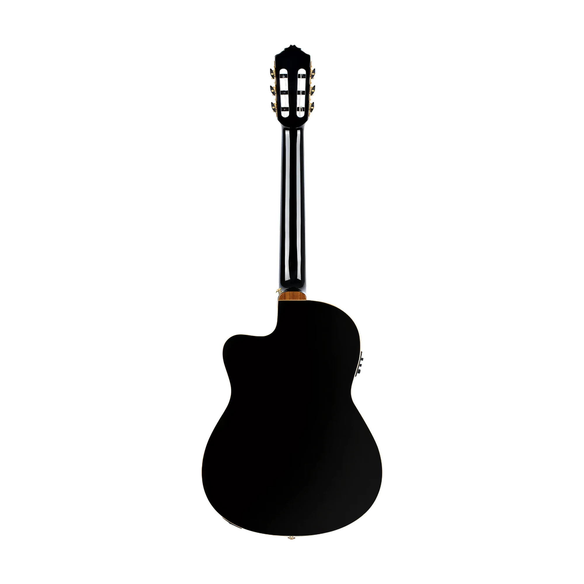 Ortega Performer Series RCE138-T4BK Thinline Acoustic Electric Nylon Guitar Black