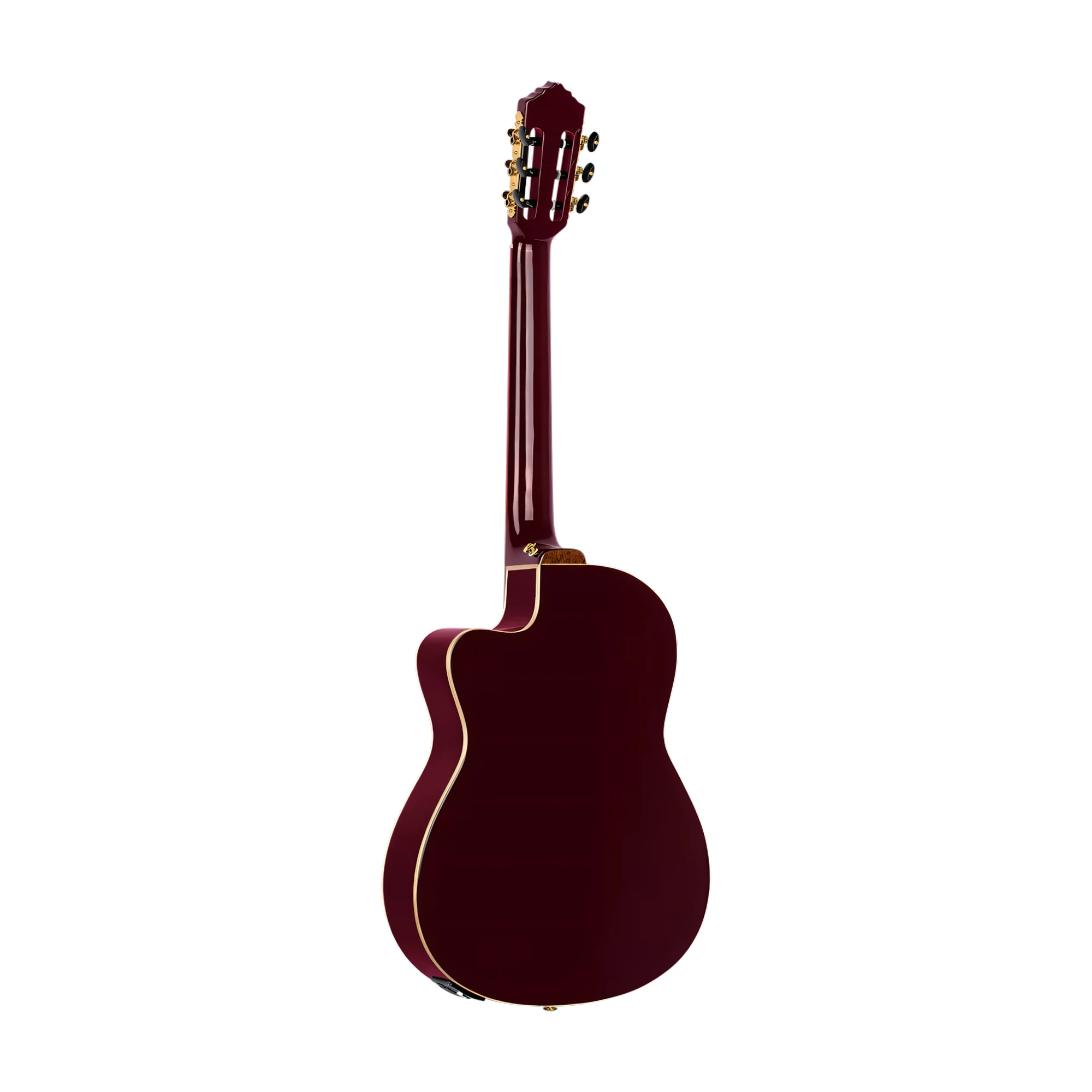 Ortega Guitars Rce138-T4str Feel Series Slim Neck A/E Nylon - Stained Red