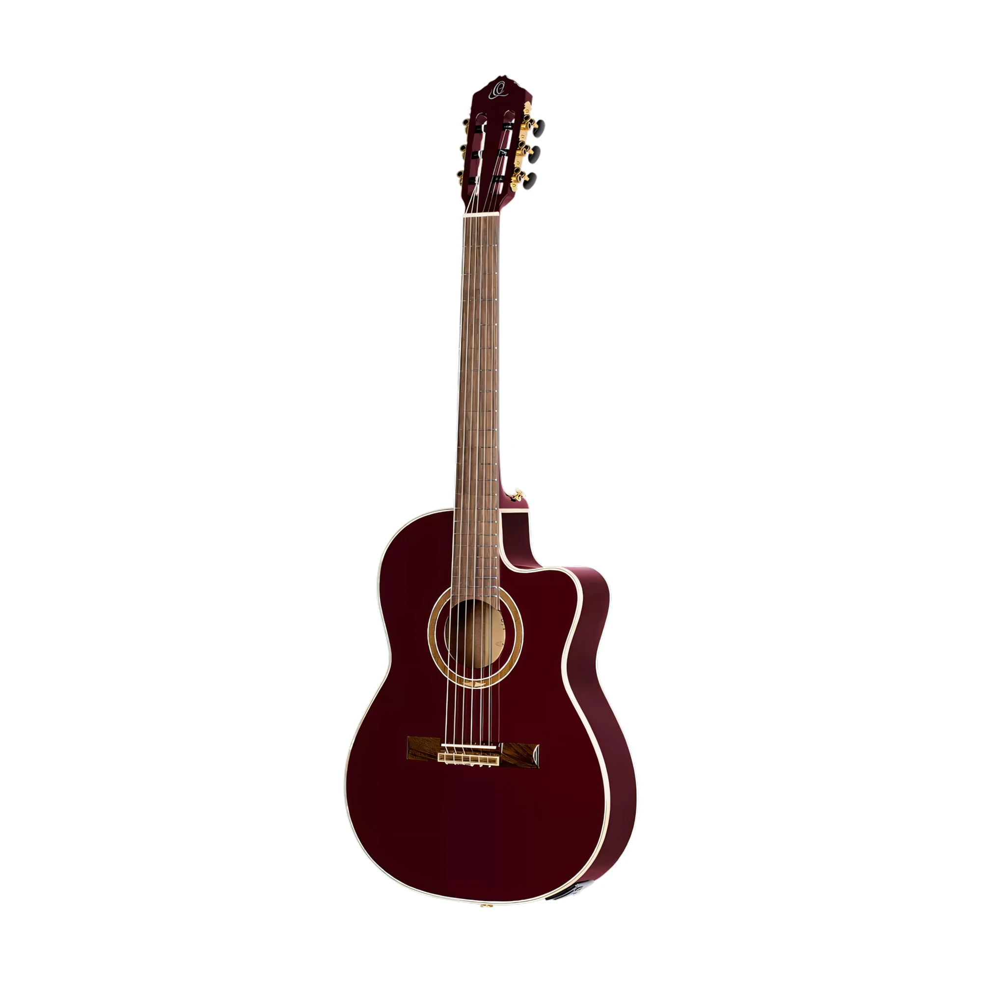 Ortega Guitars Rce138-T4str Feel Series Slim Neck A/E Nylon - Stained Red