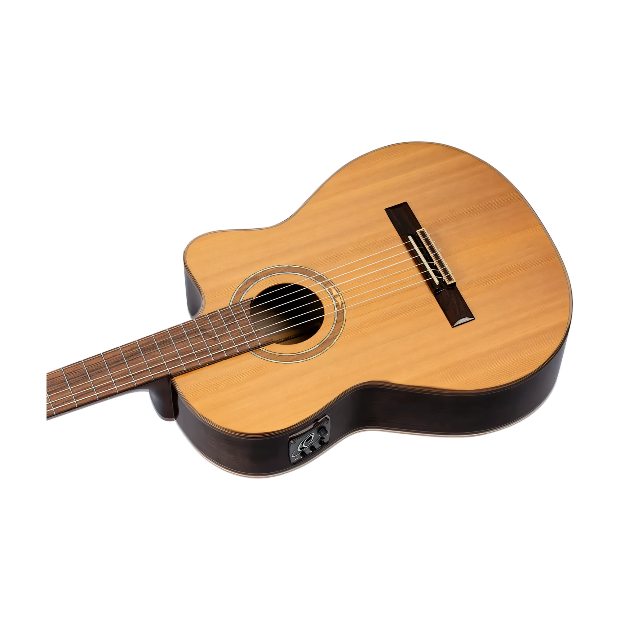 Ortega Performer Series Full Size Nylon String Guitar Solid Cedar Top Walnut Back Slim Neck Includes Deluxe Gig Bag