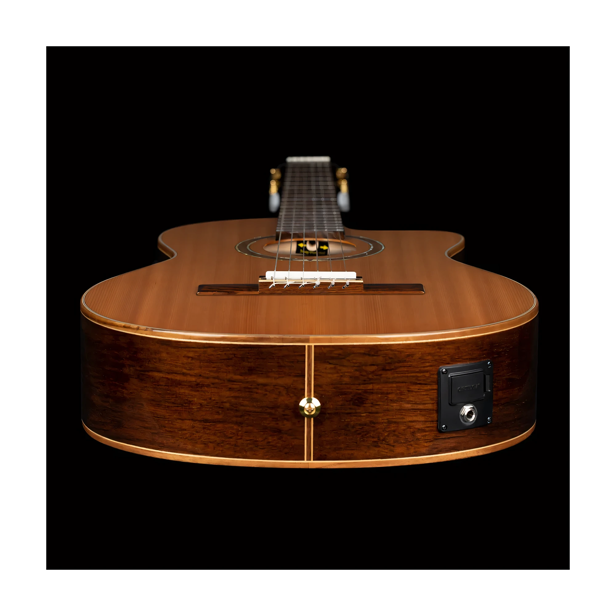 Ortega Performer Series Full Size Nylon String Guitar Solid Cedar Top Walnut Back Slim Neck Includes Deluxe Gig Bag