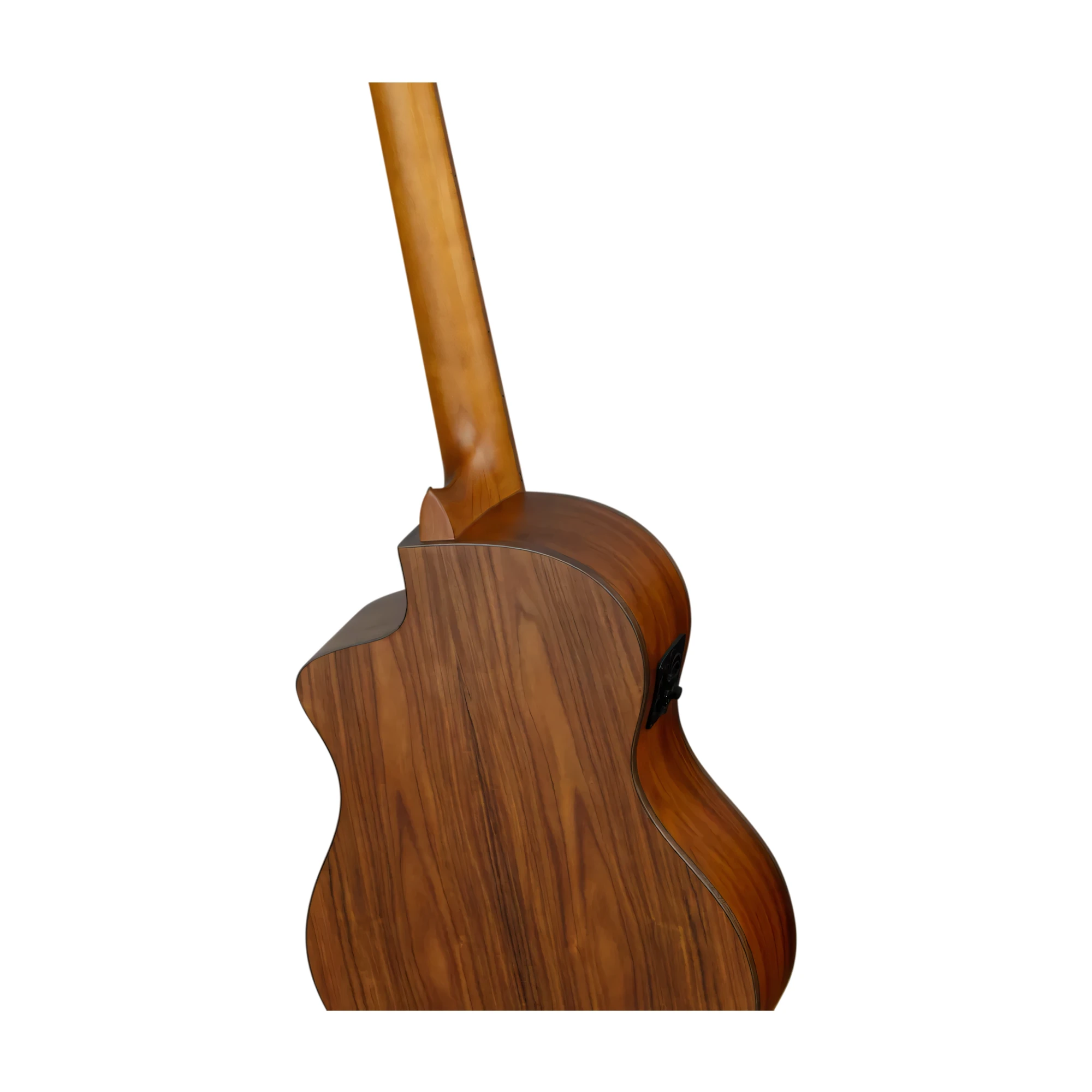 Ortega Thermo Series Roasted Solid Top Short Scale Slim Neck Acoustic-Electric Nylon Classical Guitar W/ Bag