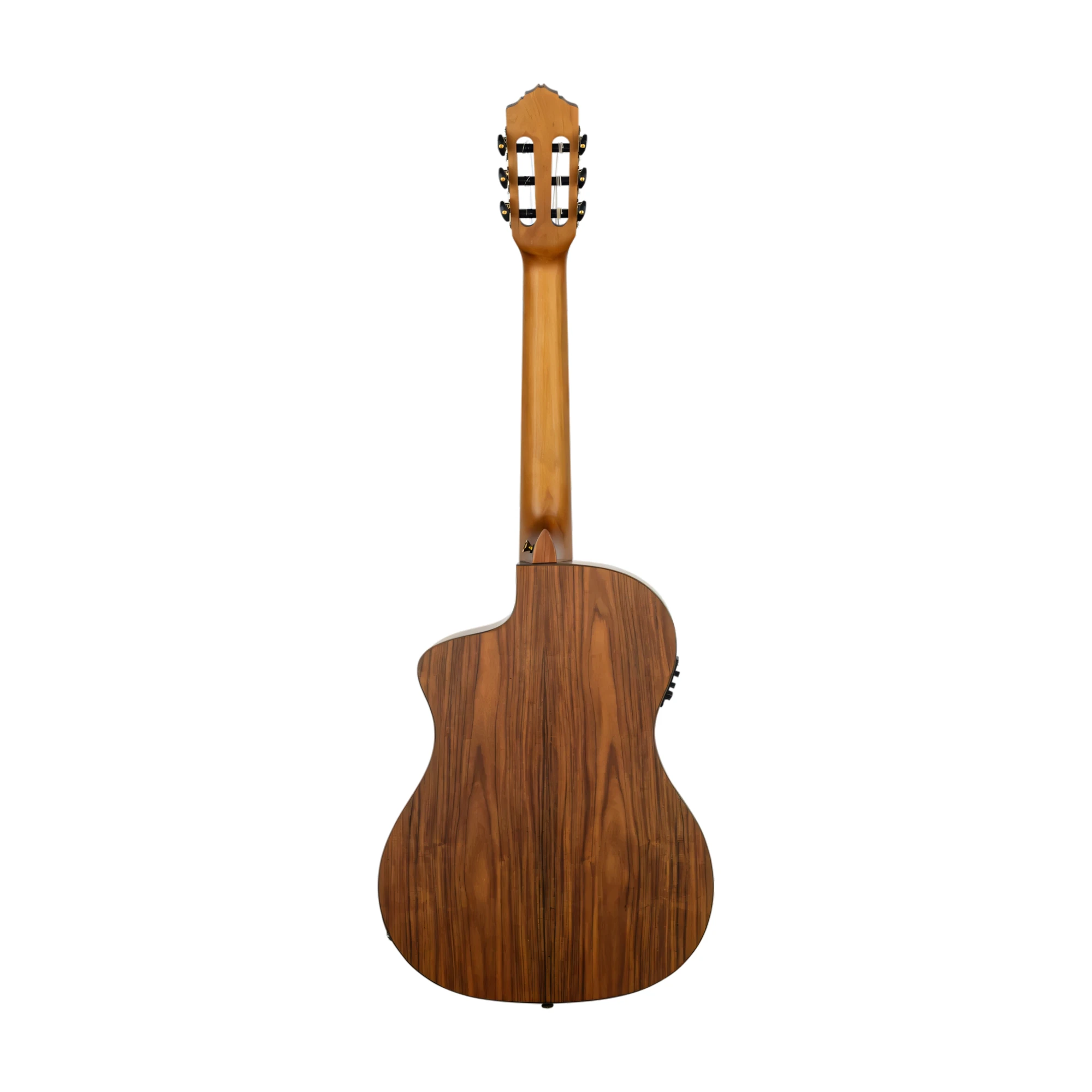 Ortega Thermo Series Roasted Solid Top Short Scale Slim Neck Acoustic-Electric Nylon Classical Guitar W/ Bag