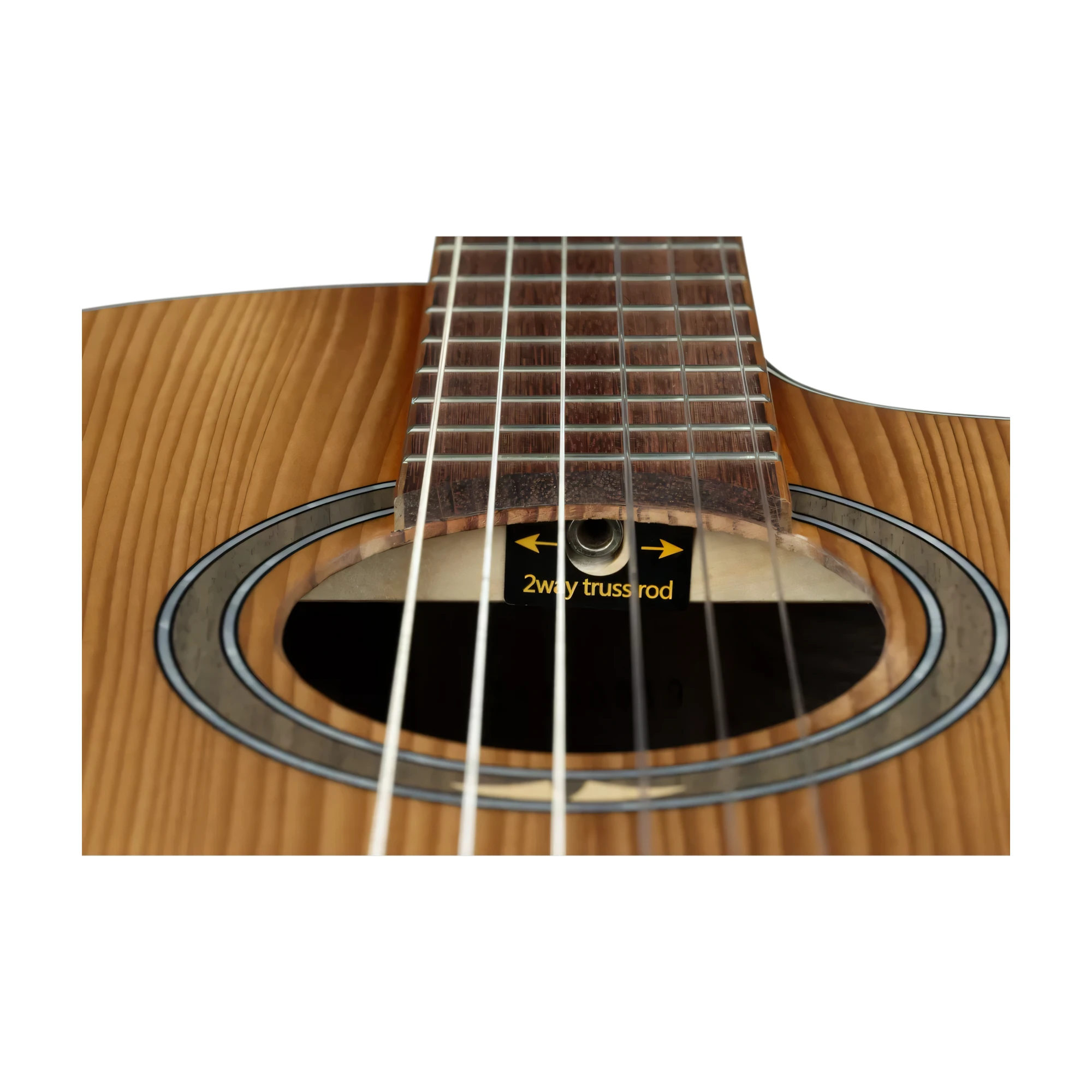 Ortega Thermo Series Roasted Solid Top Short Scale Slim Neck Acoustic-Electric Nylon Classical Guitar W/ Bag