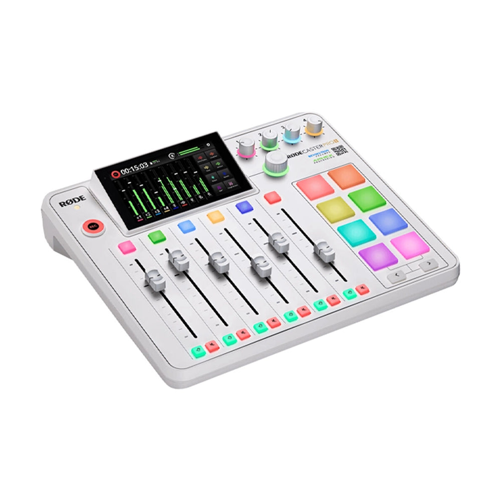 Rode RODECaster Pro II Podcast Production Console - White