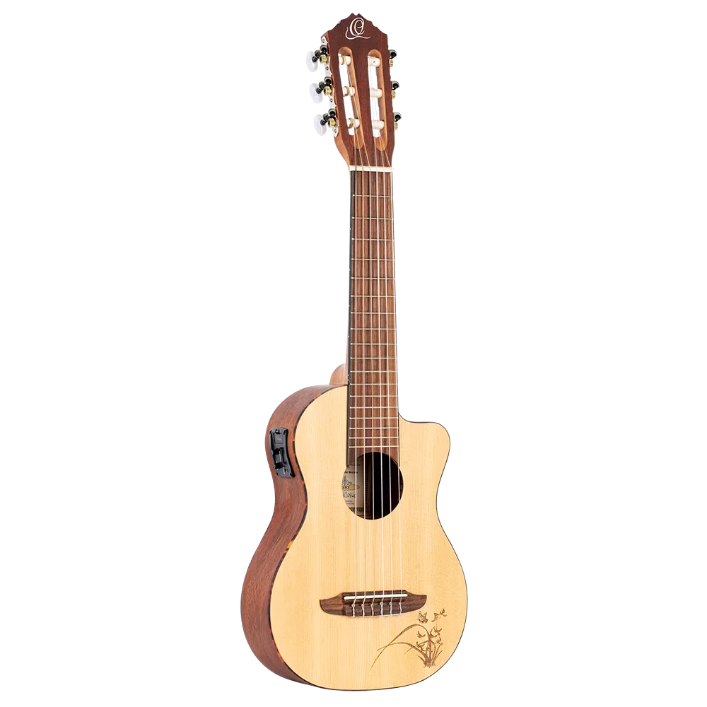 Ortega Mini Travel Series 1/8 Size Guitar MagusUke electronics