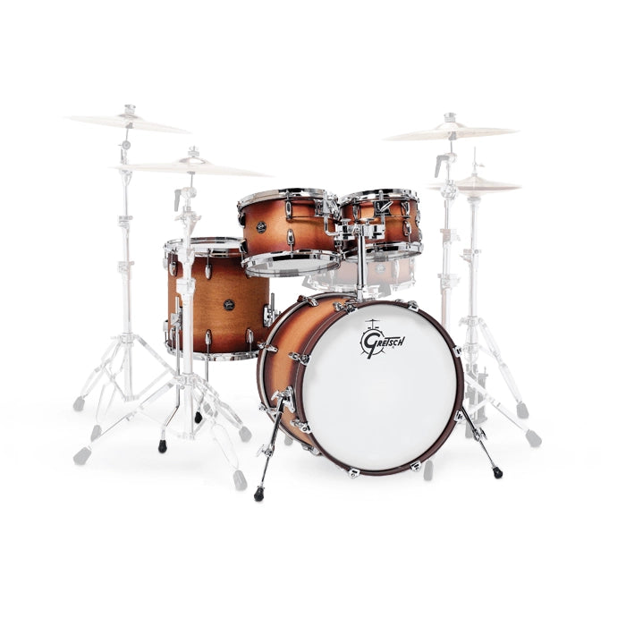 Gretsch Drums Renown RN2-E604 4-Piece Shell Pack - Satin Tobacco Burst