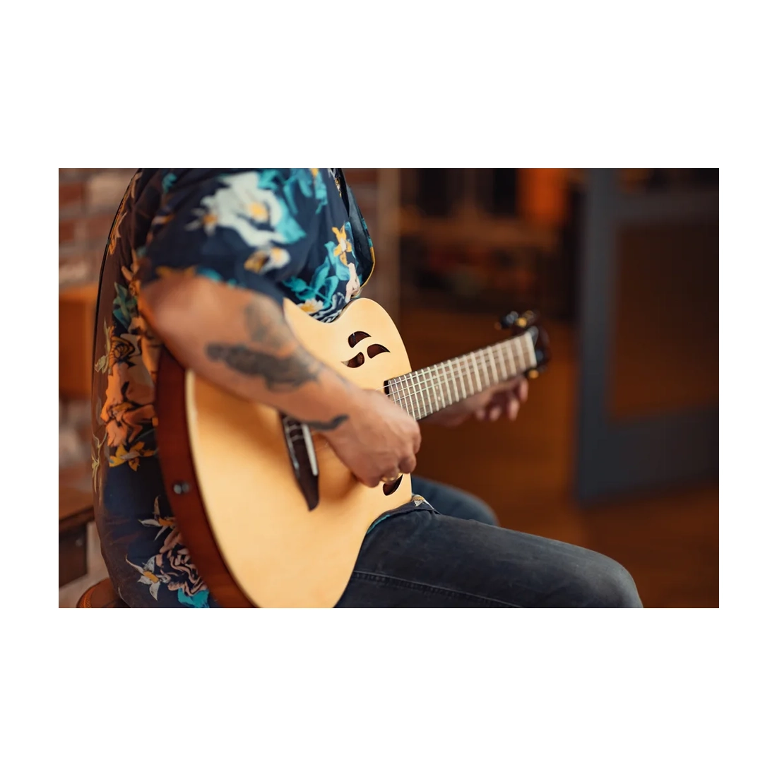 Ortega Guitars Tourplayer Electric Nylon String Guitar - Natural at the studio