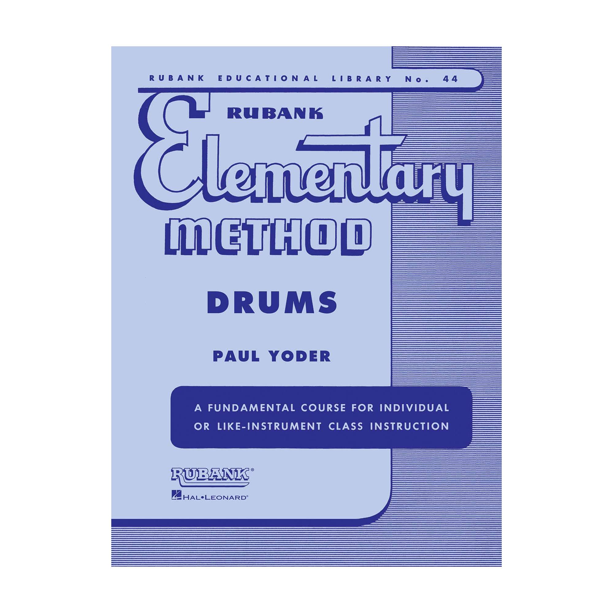 Front view of Rubank Elementary Method – Drums