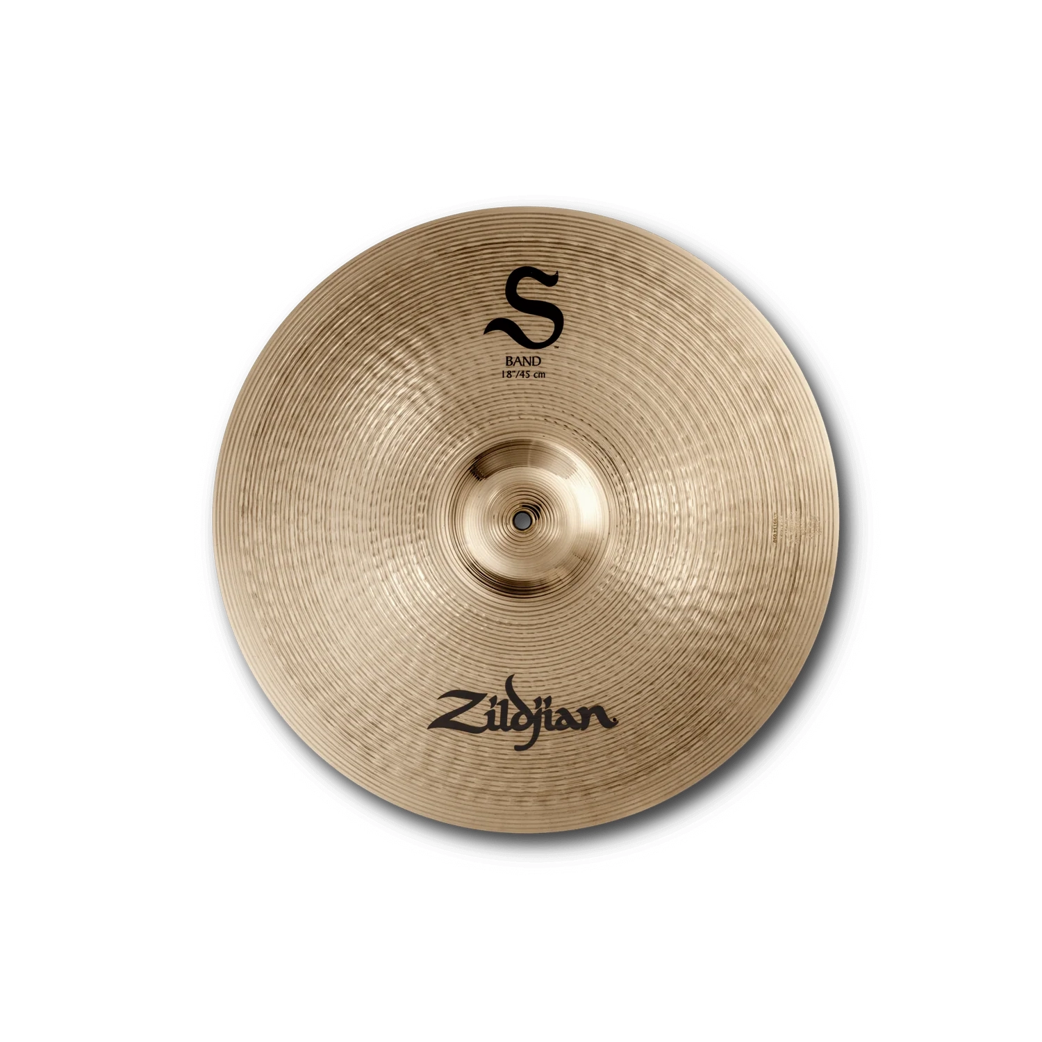 Zildjian 18" S series band crash cymbals top view