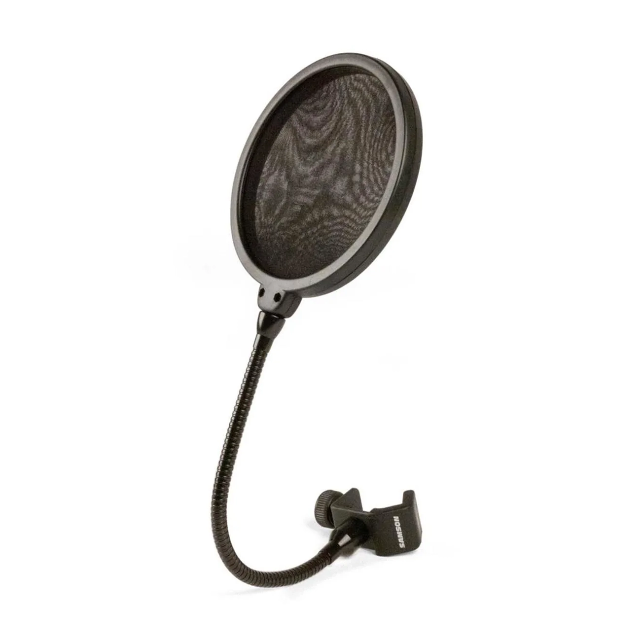 Samson SAPS04 Dual-Layer Nylon Mesh Pop Filter front side angle view