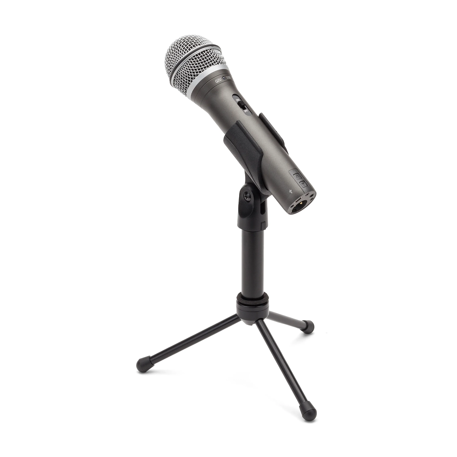 Samson Q2U Recording & Podcasting Pack - Gray on Mount
