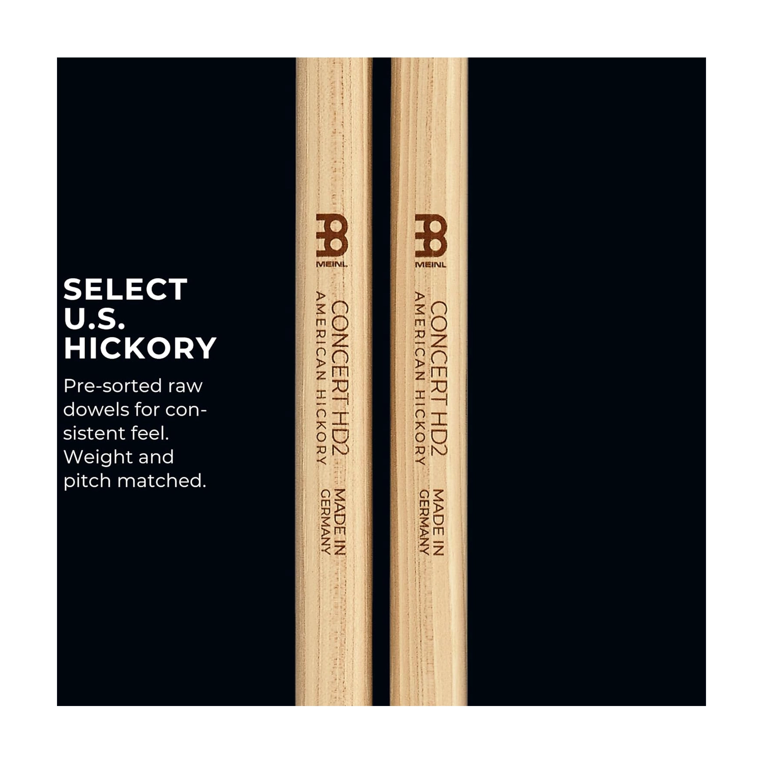 Drumsticks Concert HD2 - American Hickory - SB130