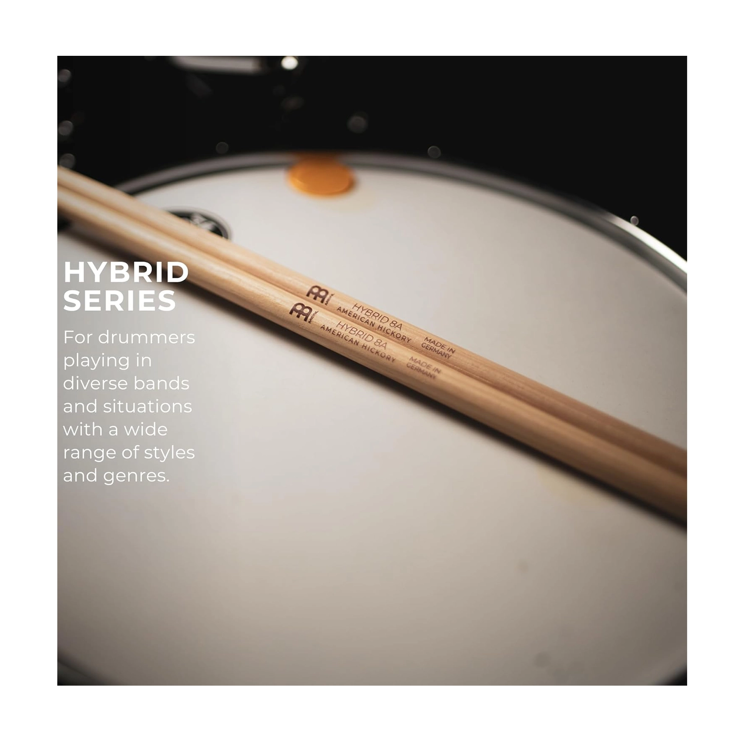 Meinl Stick & Brush Hybrid Drumsticks - 8A