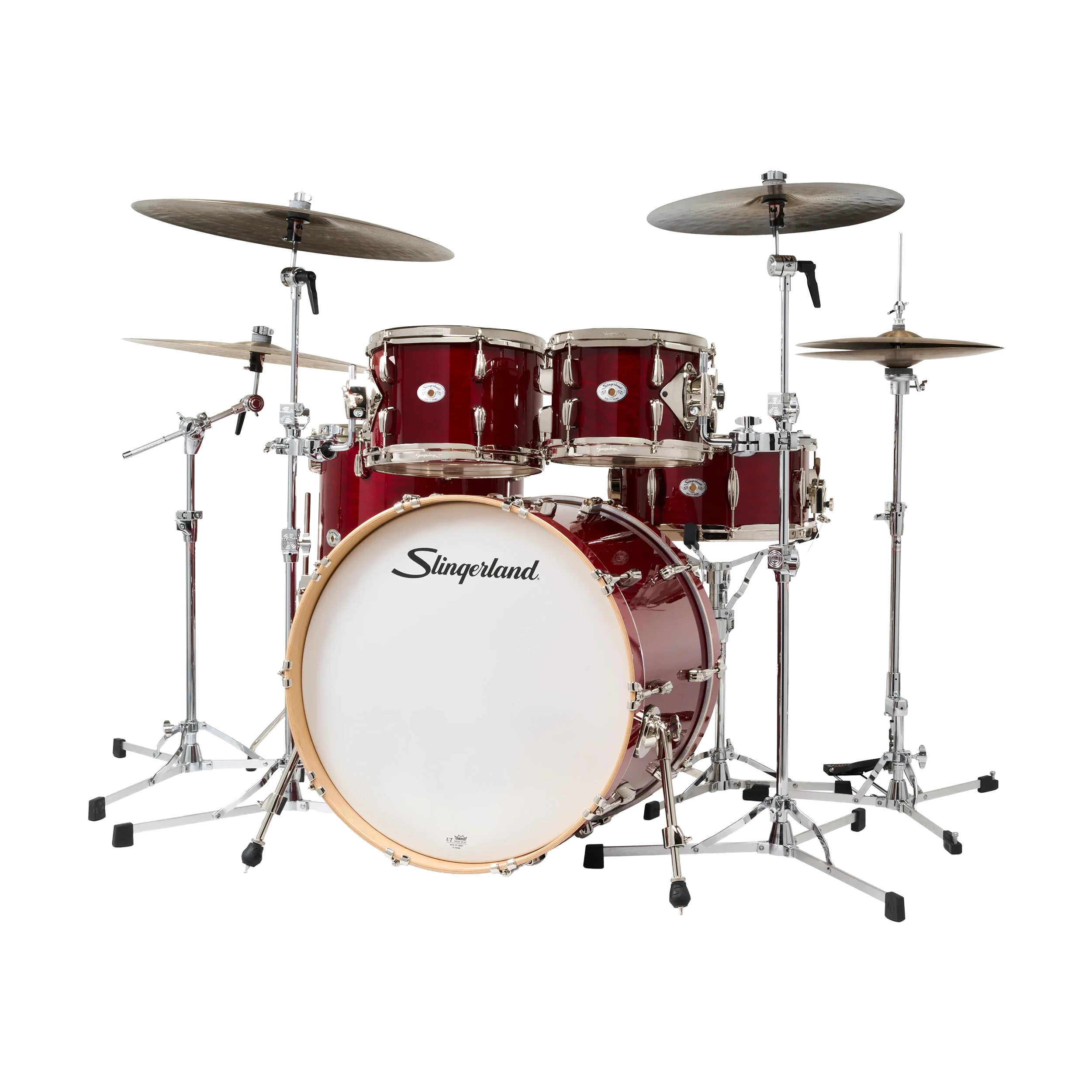 Slingerland Studio King Set de Batería de 5 Piezas Shell Pack Con Snare - Royal Crimson Lacquer
