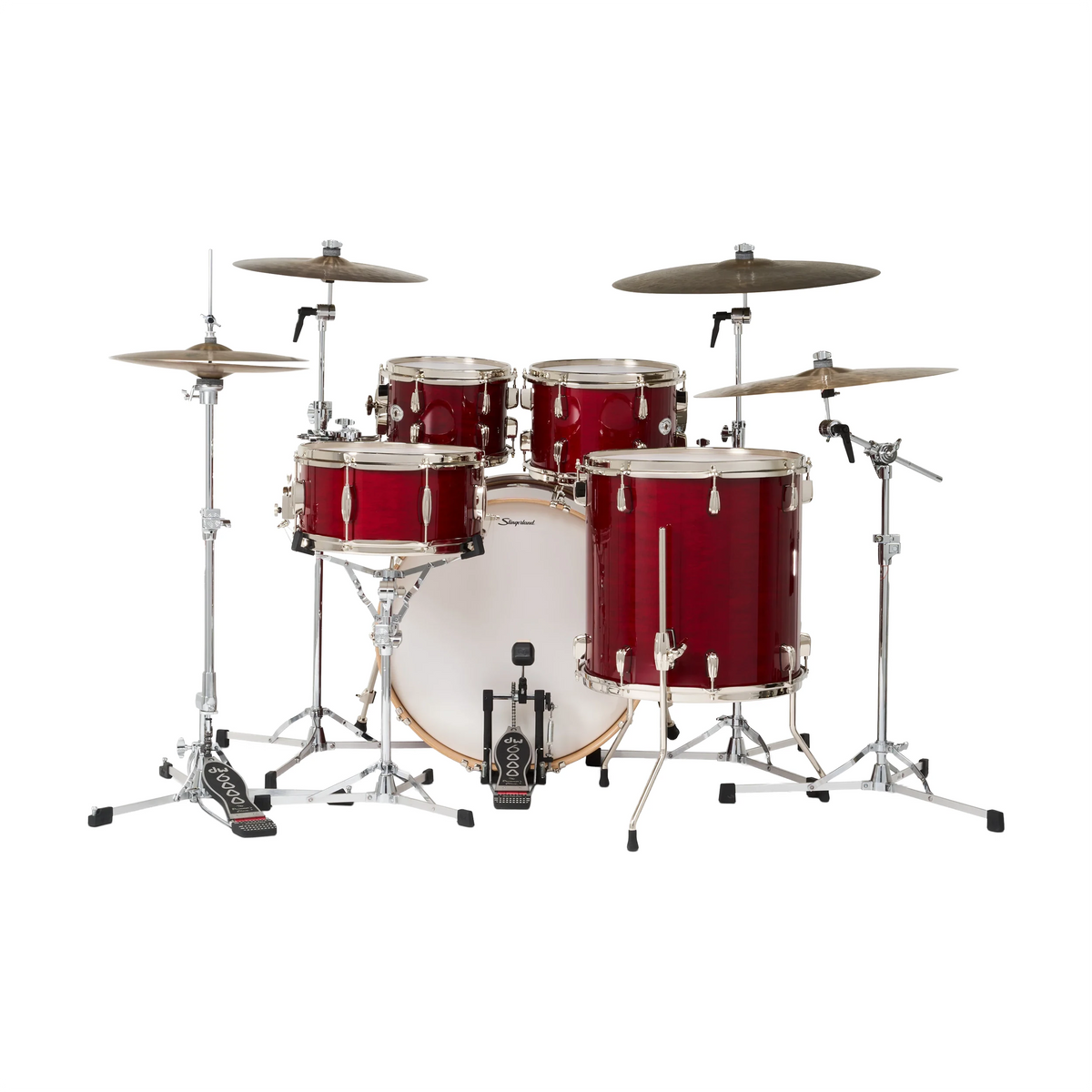 Slingerland Studio King Set de Batería de 5 Piezas Shell Pack Con Snare - Royal Crimson Lacquer
