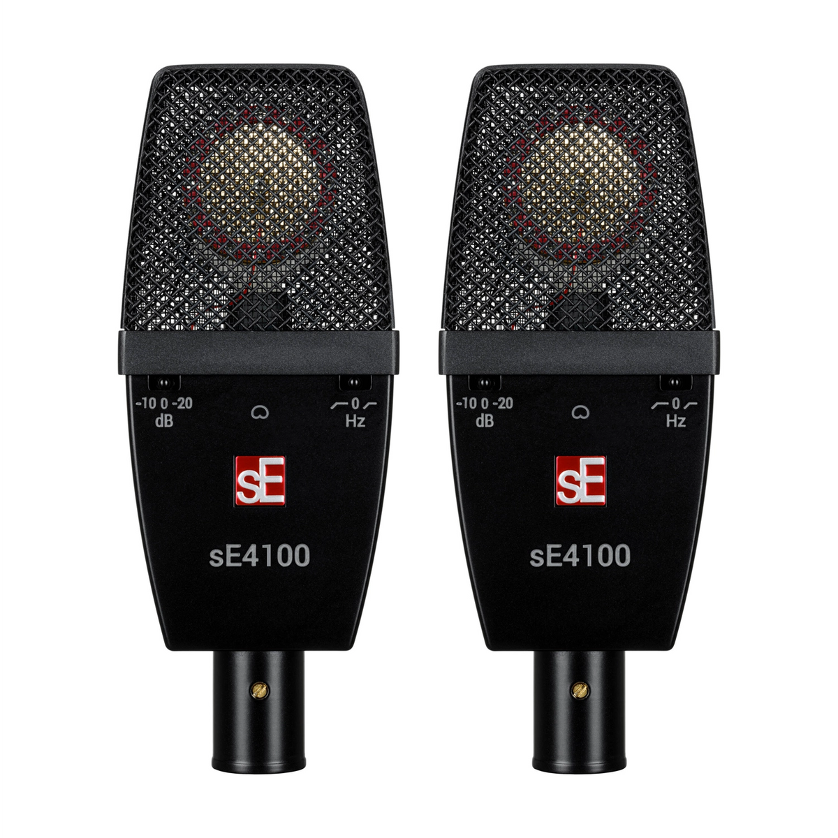 sE Electronics SE4100-U Large-Diaphragm Condenser Microphone - Pair front panel view