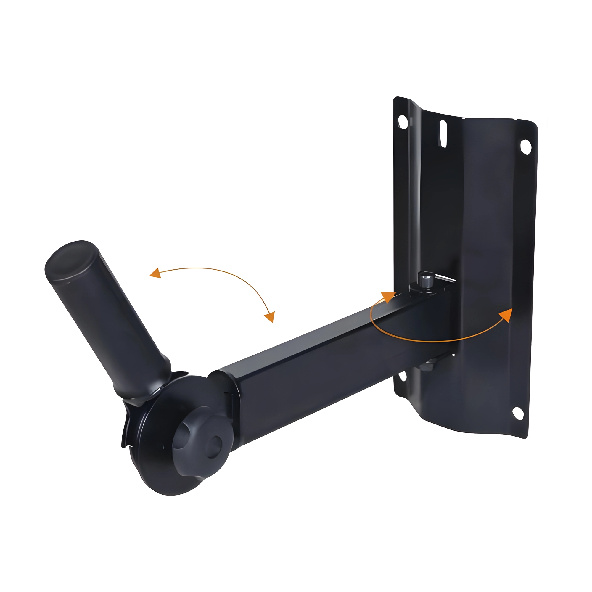View of moving parts of the Stronghold Wallmount Speaker Stand 150lb Max - Pair