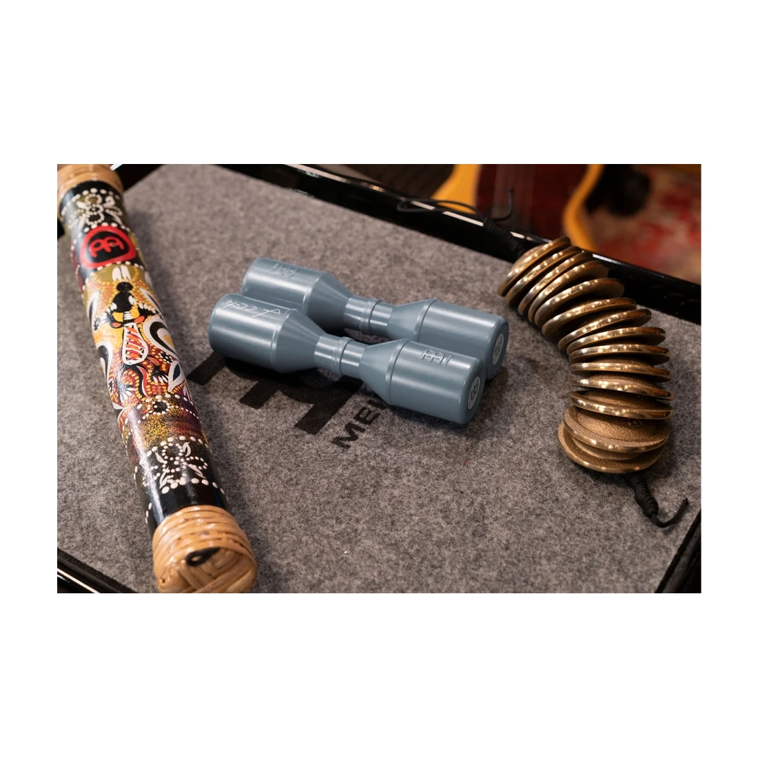 Meinl Percussion Artist Series Luis Conte Stadium Shaker Grey at minor percussion table